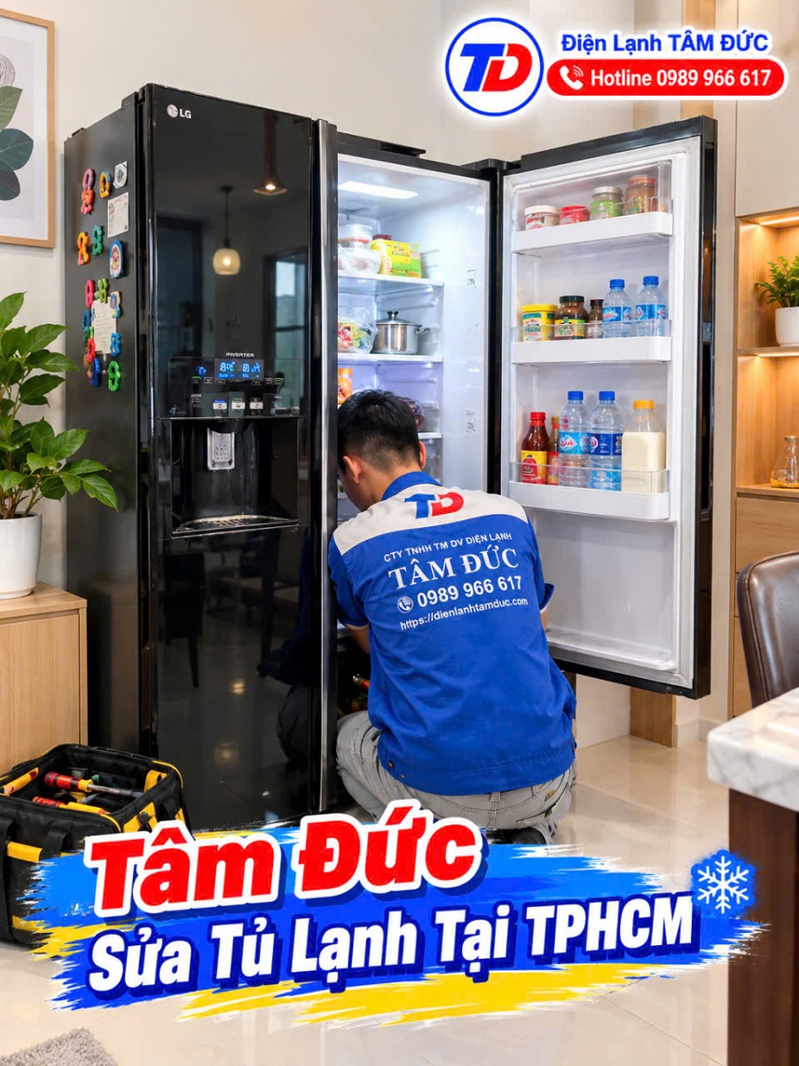 Công ty Tâm Đức sửa tủ lạnh tại TPHCM