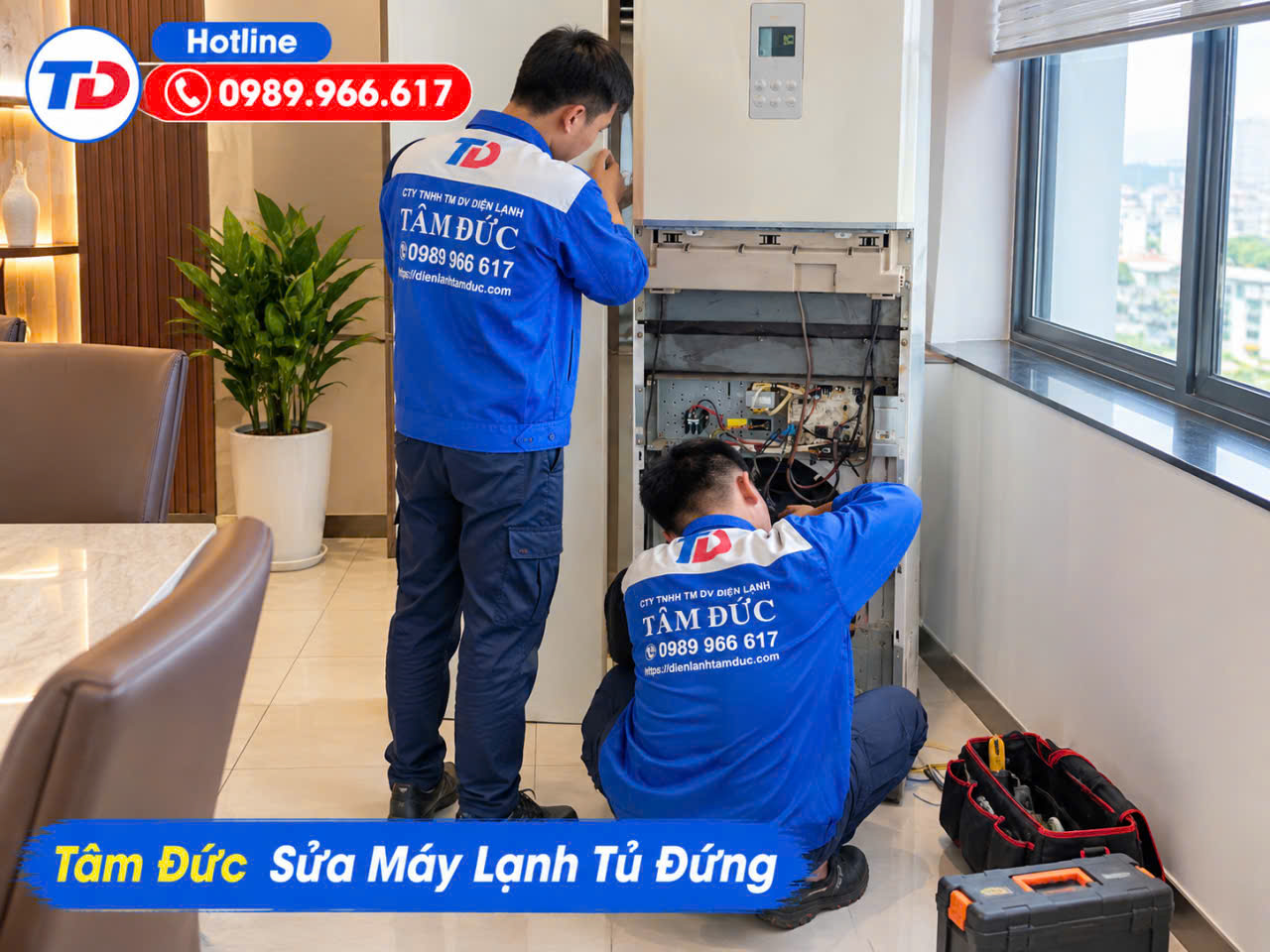 Tâm Đức sửa chữa bảo trì máy lạnh tủ đứng