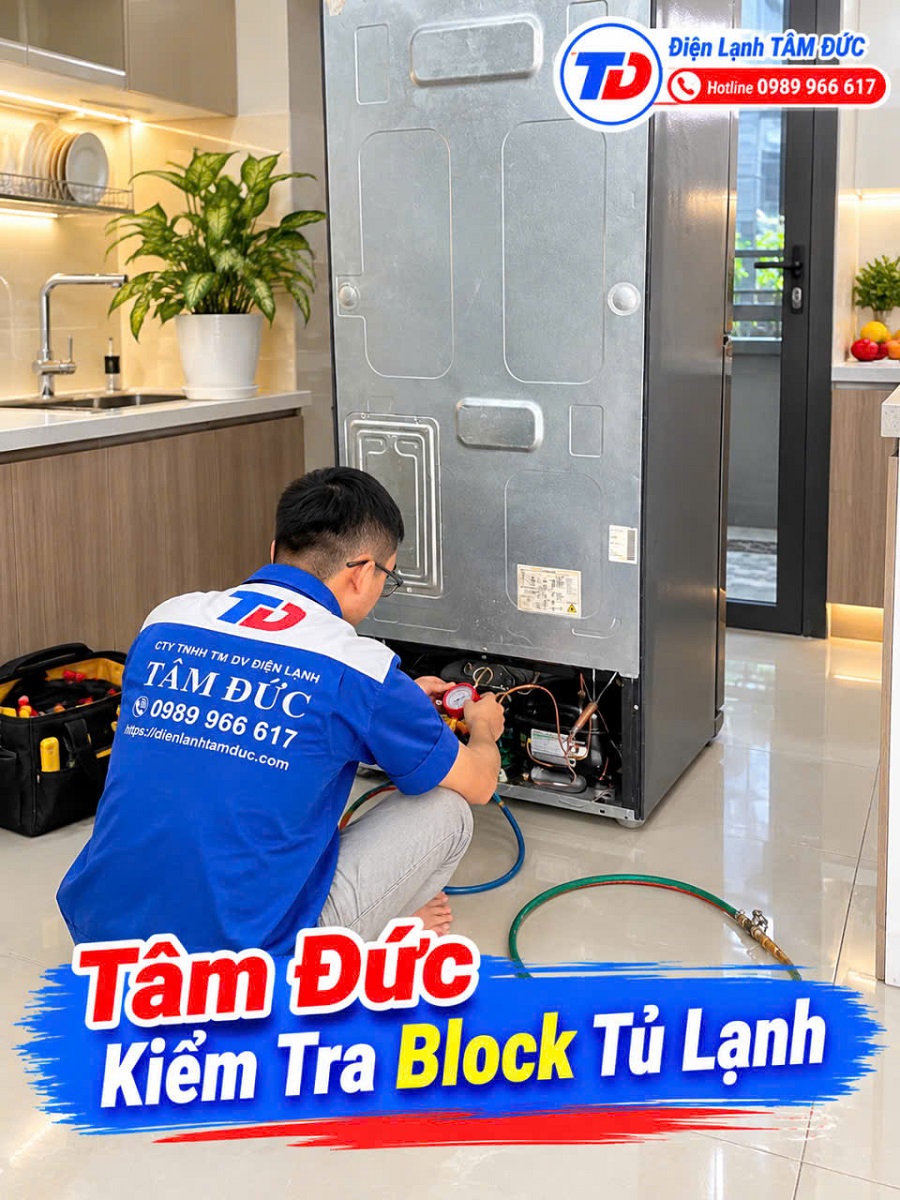Thay thế block tủ lạnh tại tphcm