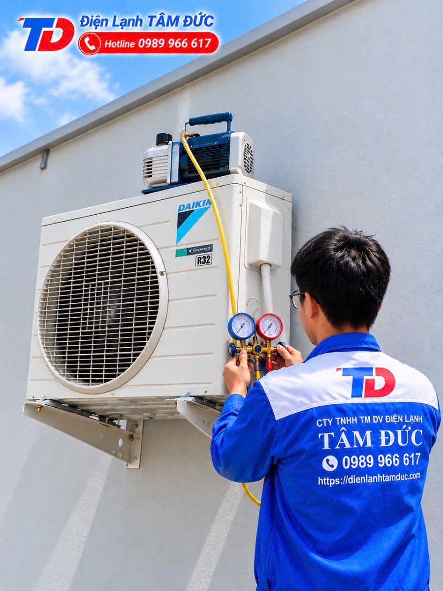 dịch vụ lắp đặt máy lạnh chuẩn kỹ thuật