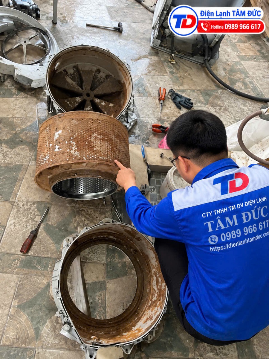 khi chon nước nước giếng cho máy giặt