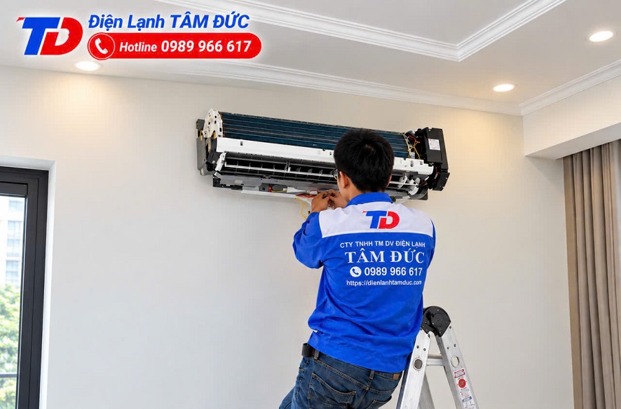 tâm đức lắp đặt máy lạnh chuyên nghiệp tại tphcm