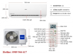 Máy Lạnh Aqua Inverter 1.0 HP AQA-RV9QC Máy Lạnh Aqua Inverter 1.0 HP AQA-RV9QC