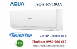 Máy Lạnh Aqua Inverter 2.0 HP AQA-RV18QA Máy Lạnh Aqua Inverter 2.0 HP AQA-RV18QA