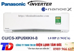Máy lạnh Panasonic Inverter 1.0 HP CU/CS-XPU9XKH-8 Máy lạnh Panasonic Inverter 1.0 HP CU/CS-XPU9XKH-8