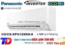 Máy lạnh Panasonic Inverter 1.5 HP CU/CS-XPU12XKH-8 Máy lạnh Panasonic Inverter 1.5 HP CU/CS-XPU12XKH-8