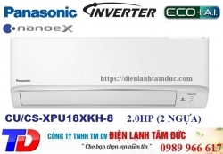 Máy lạnh Panasonic Inverter 2.0 HP CU/CS-XPU18XKH-8 Máy lạnh Panasonic Inverter 2.0 HP CU/CS-XPU18XKH-8