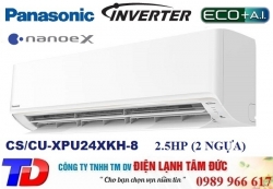 Máy lạnh Panasonic Inverter 2.5HP CS/CU-XPU24XKH-8 Máy lạnh Panasonic Inverter 2.5HP CS/CU-XPU24XKH-8