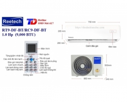Máy lạnh Reetech 1.0 Hp RT9/RC9-DF-BT