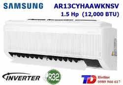 Máy lạnh Samsung Inverter cao cấp 1.5 Hp AR13CYHAAWKNSV Máy lạnh Samsung Inverter cao cấp 1.5 Hp AR13CYHAAWKNSV