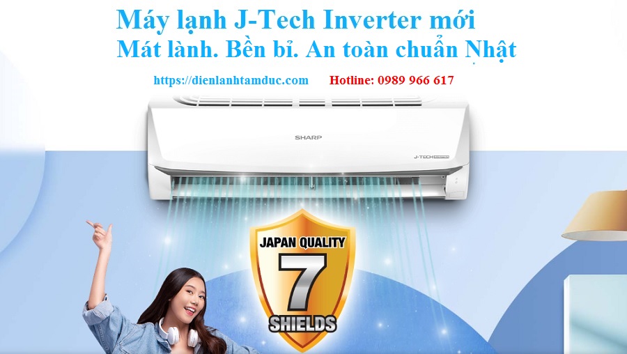 Máy lạnh Sharp Inverter 2.0 Hp AH-X18ZEW