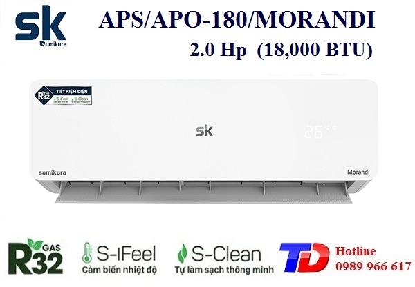 Máy lạnh Sumikura 2.0 Hp APS/APO-180/Morandi
