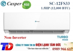 Máy lạnh CASPER 1.5 HP SC-12FS33