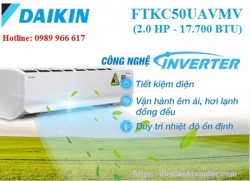 Máy lạnh Daikin Inverter 2.0 HP FTKC50UAVMV