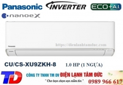 Máy lạnh Panasonic Inverter cao cấp 1.0 HP CU/CS-XU9ZKH-8