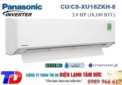 Máy lạnh Panasonic Inverter cao cấp 2.0 HP CU/CS-XU18ZKH-8