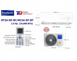 Máy lạnh Reetech 2.5 Hp RT24-DF-BT/RC24-DF-BT
