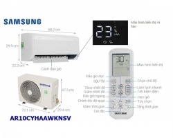 Máy lạnh Samsung Inverter cao cấp 1.0 Hp AR10CYHAAWKNSV