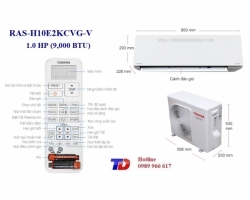Máy lạnh Toshiba Inverter 1.0 HP RAS-H10E2KCVG-V