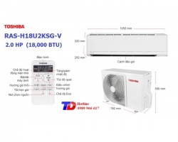 Máy lạnh Toshiba 2.0 Hp RAS-H18U2KSG-V